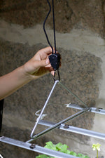 Hängare med hissmekanism | Smart upphängning för 3 växtbelysningsramper