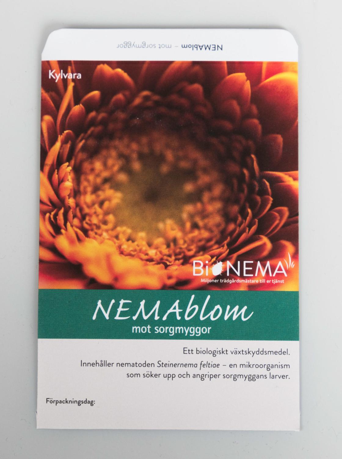 NEMAblom 20 m² - biologisk bekämpning av sorgmyggor