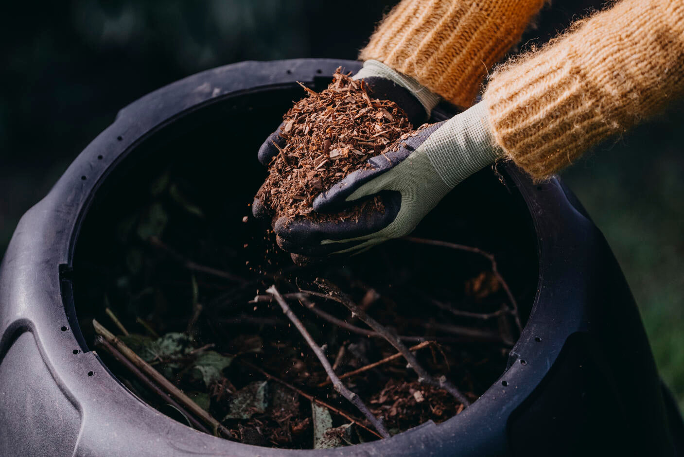 Kompostkula 180 L | Återvinn mat- & växtrester effektivt och praktiskt