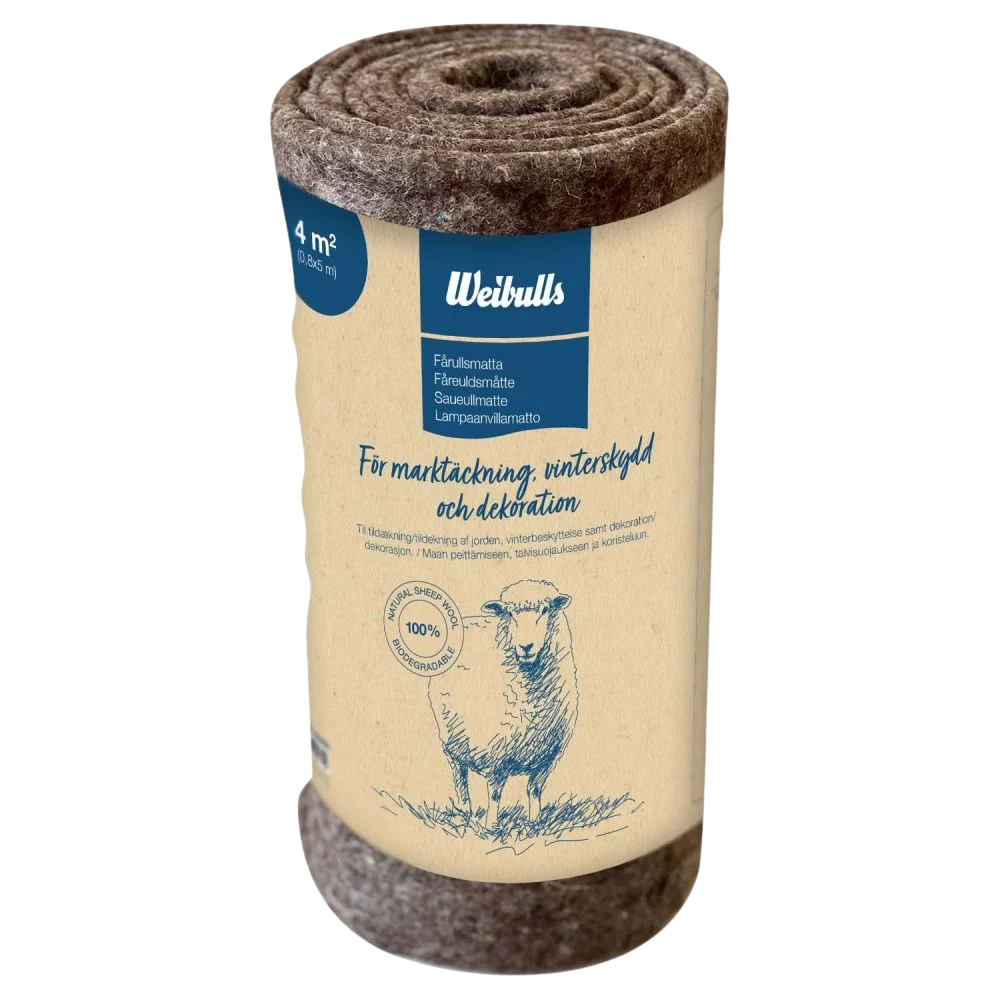Fårullsmatta 0,8x5m 4m² | För vinterskydd, marktäckning & gnagskydd