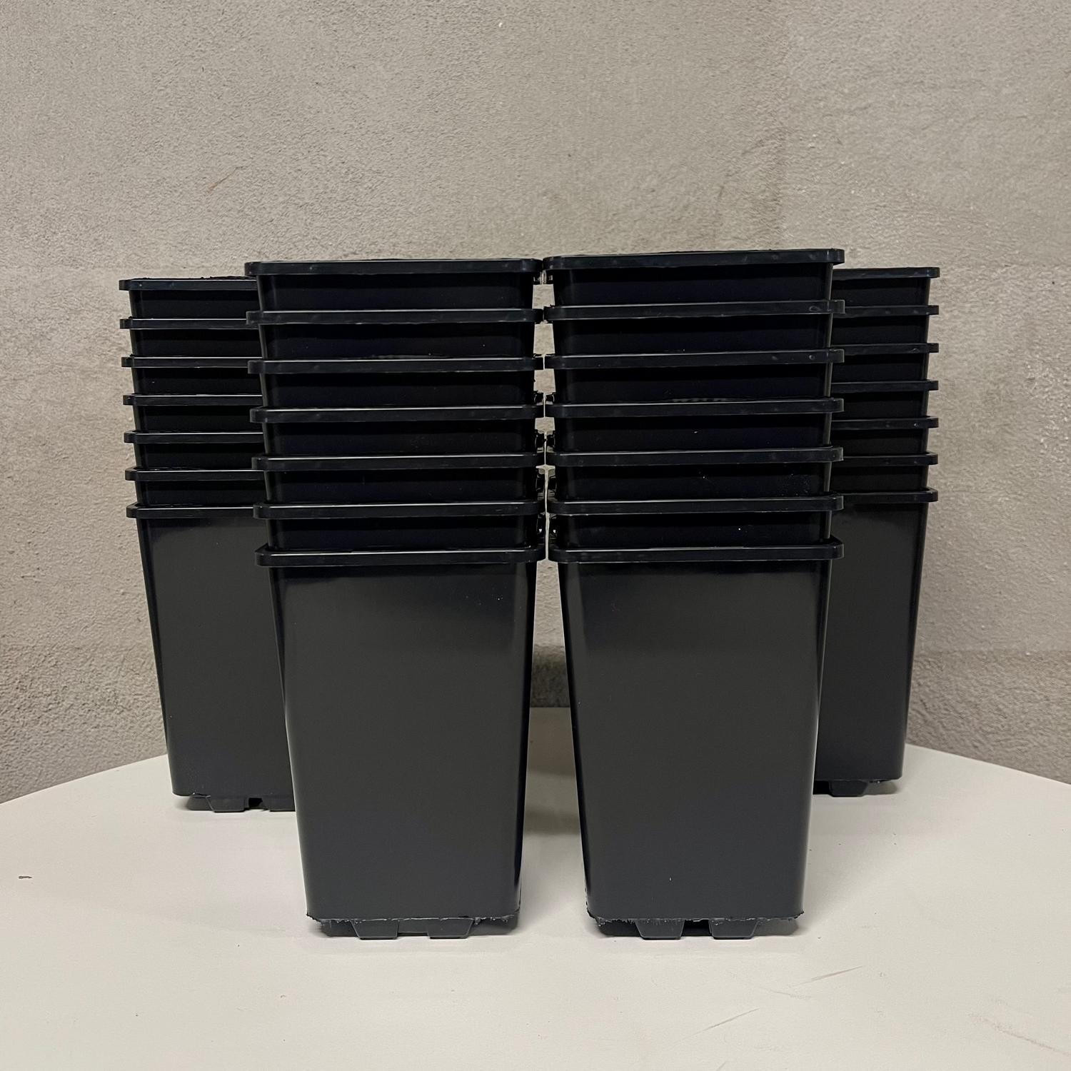 Hög fyrkantig kruka 9 x 9 x 13cm | 10-pack