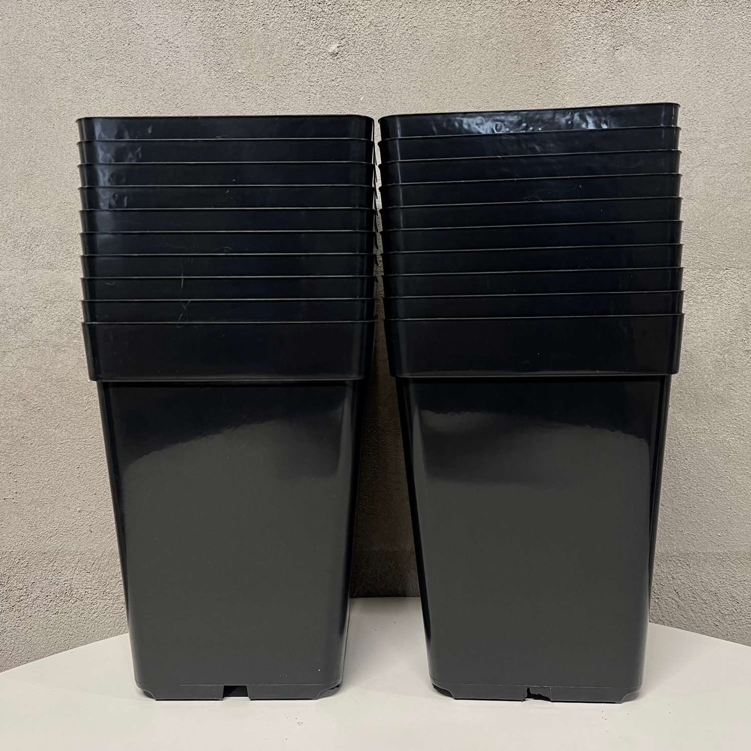 Hög fyrkantig kruka 15 x 15 x 20cm | 10-pack