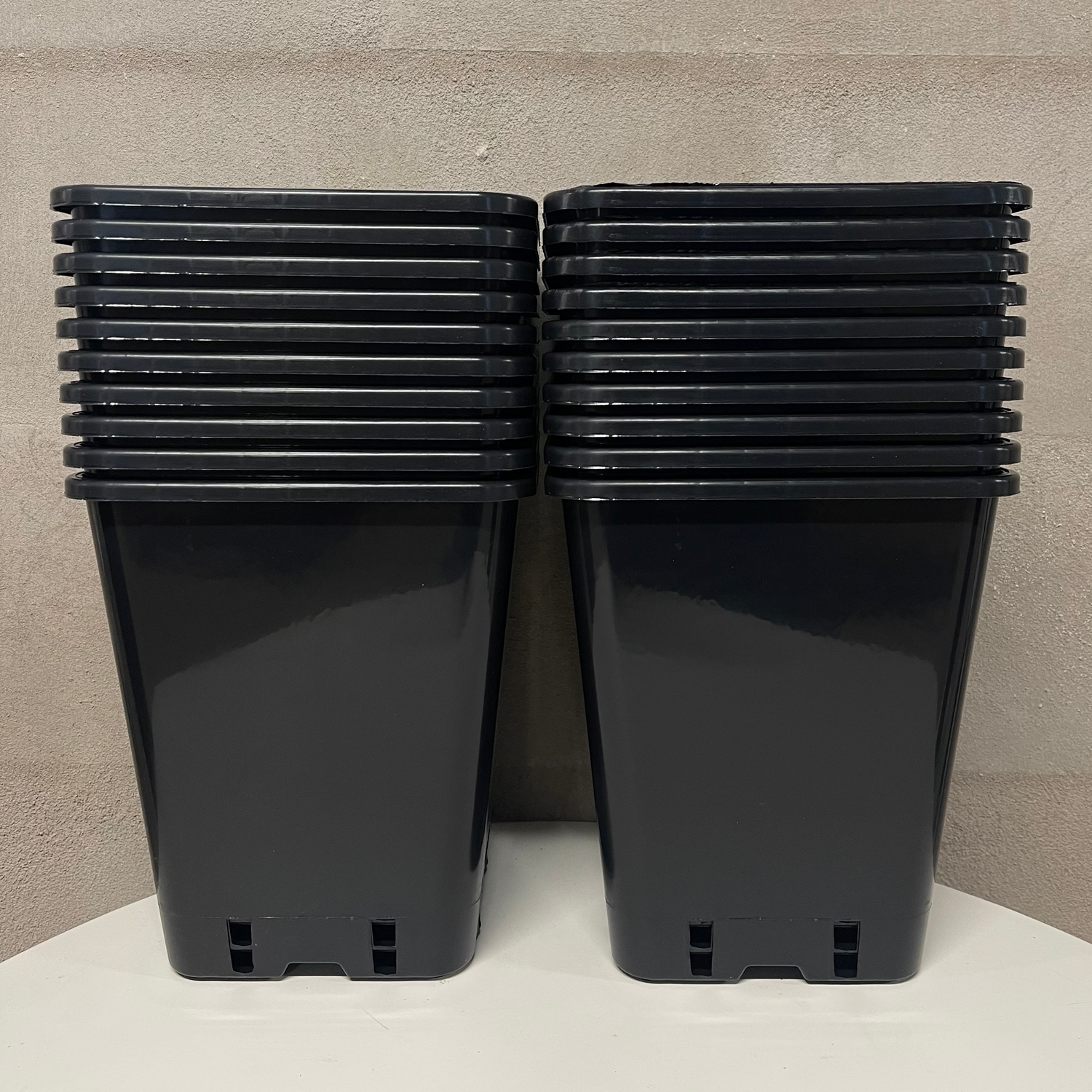 Hög fyrkantig kruka 20 x 20 x 23cm | 10-pack