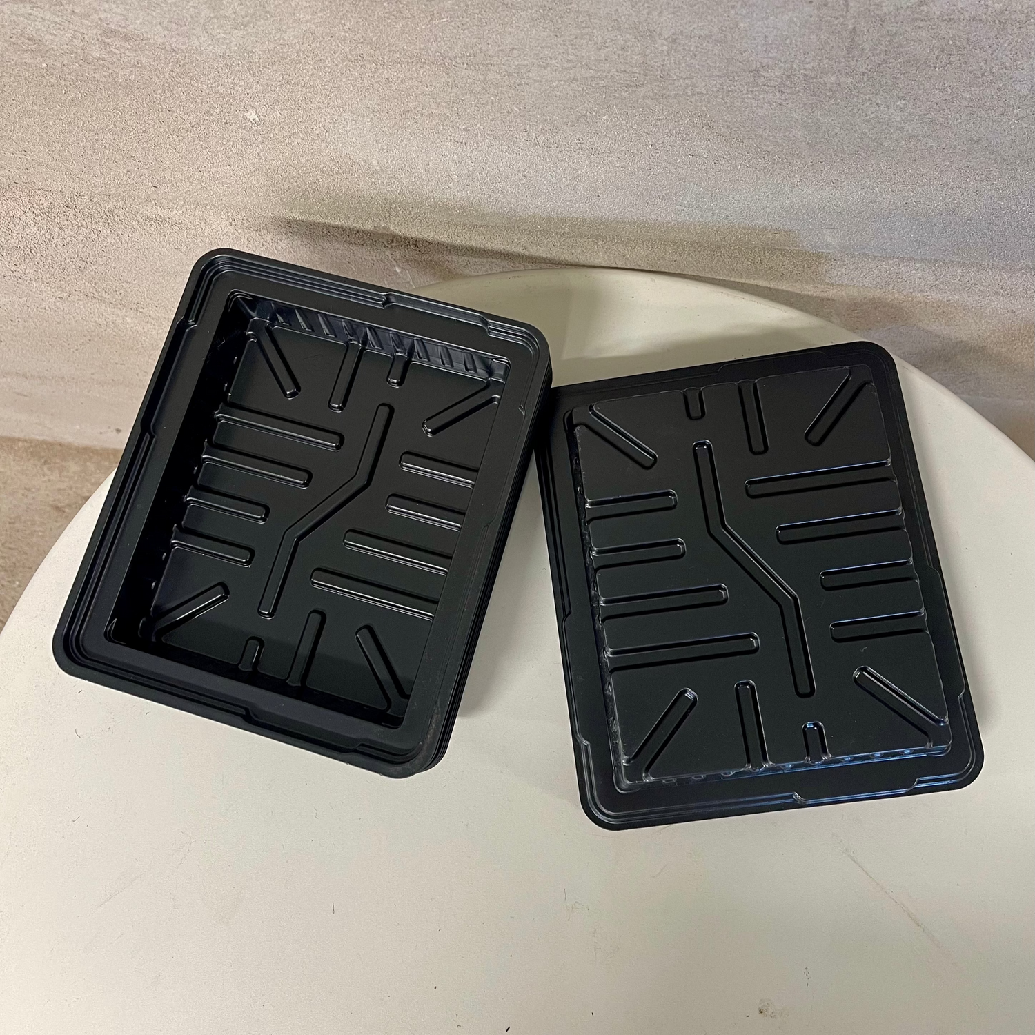 Låg botten till multipluggbrätte | 6-pack