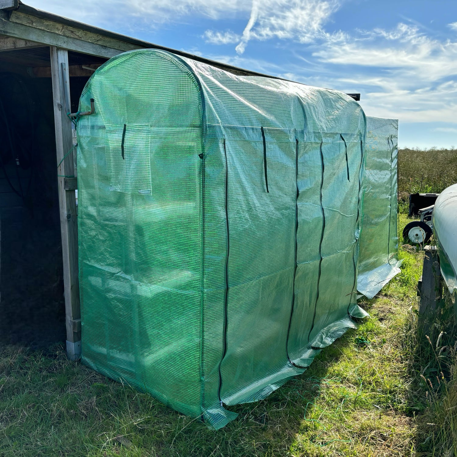 Mindre Växthus Rundtak 200x100x150/180cm