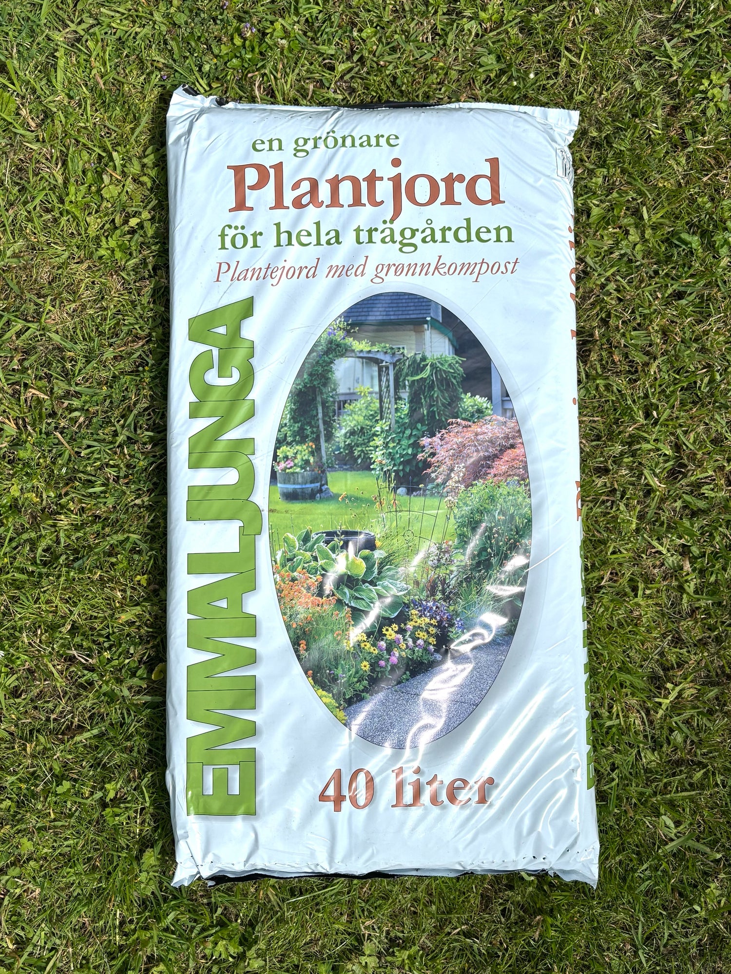Planteringsjord med grönkompost 40 liter | Emmaljunga